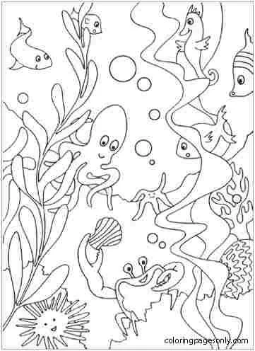 Mares Y Oceanos Para Colorear 43