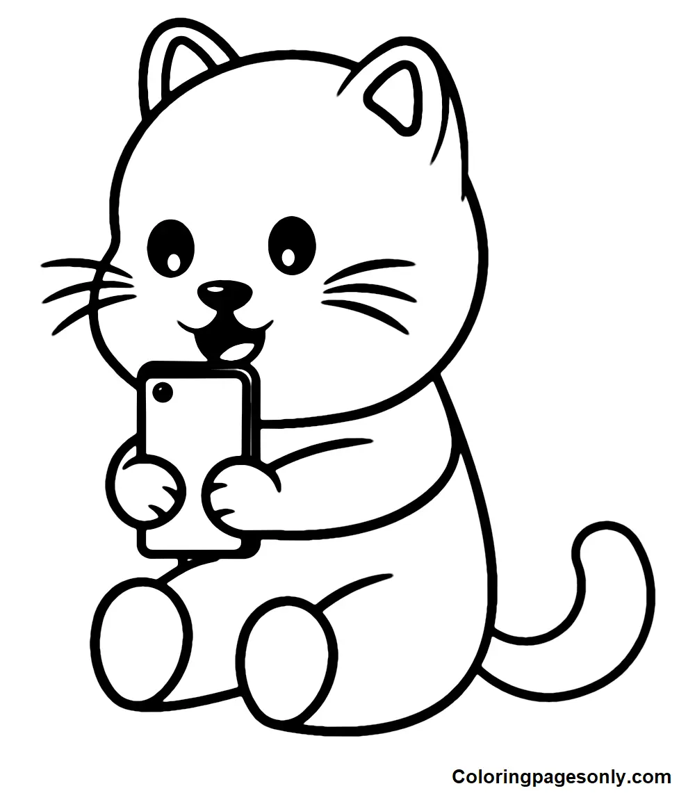 Selfie Coloring Pages 1