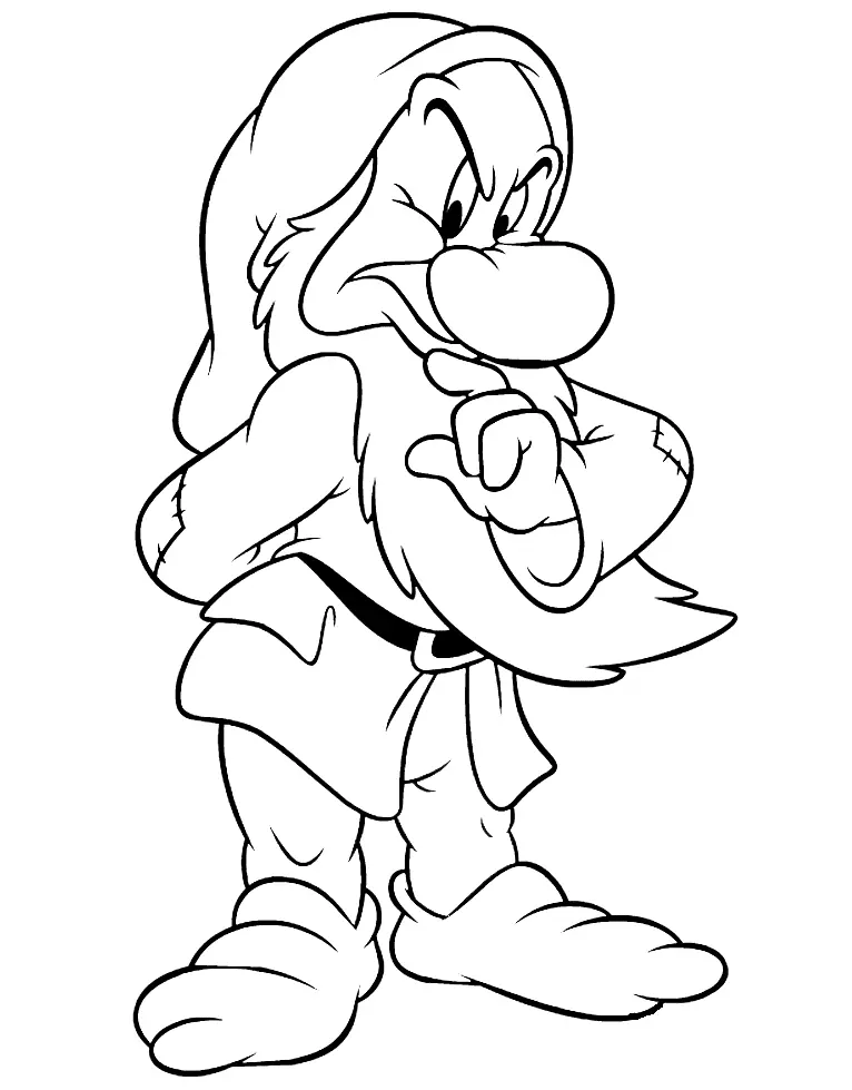 Seven Dwarfs Coloring Pages 22