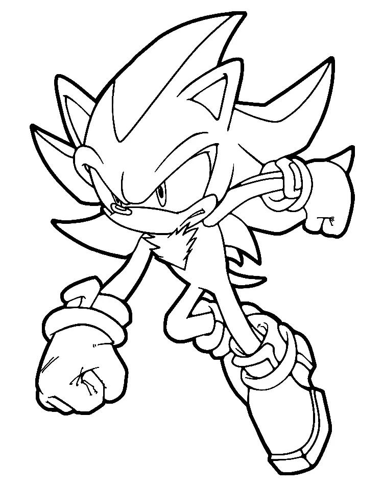 Shadow the Hedgehog Ausmalbilder 1