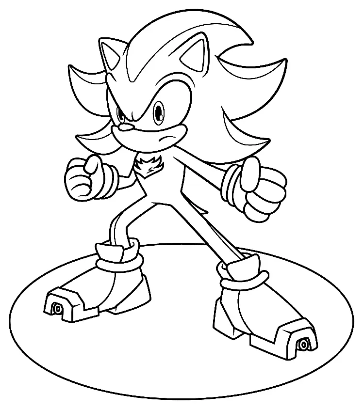 Shadow the Hedgehog Ausmalbilder 11