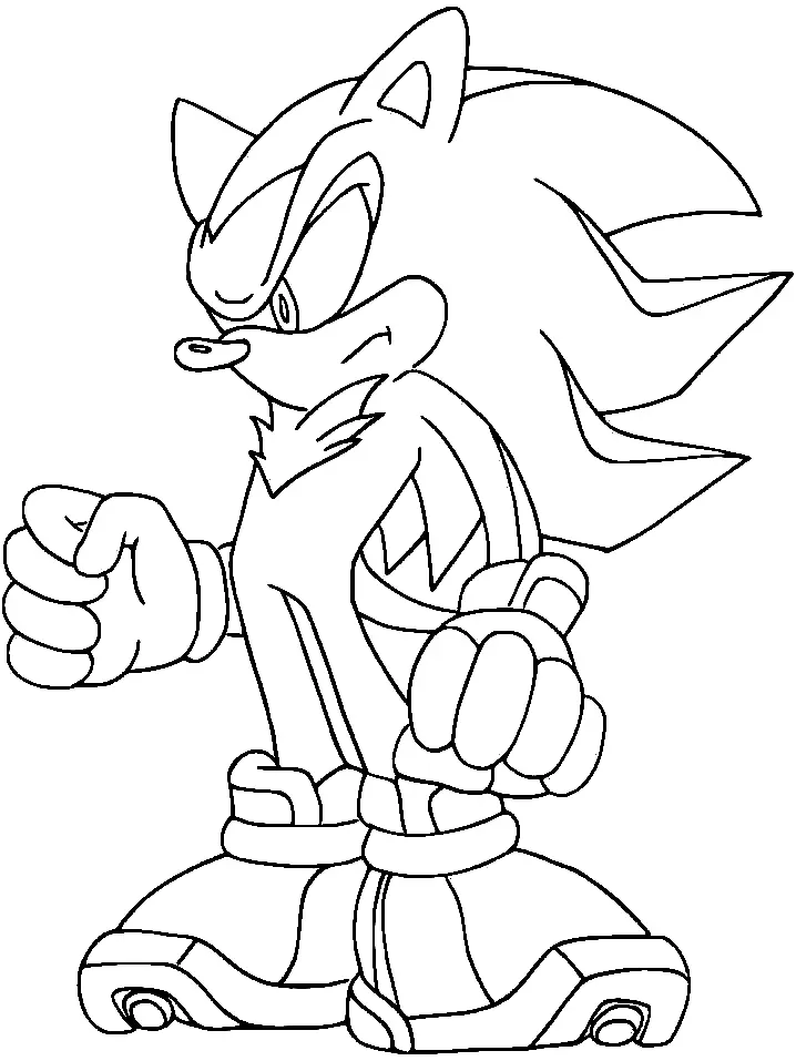 Shadow the Hedgehog Ausmalbilder 18