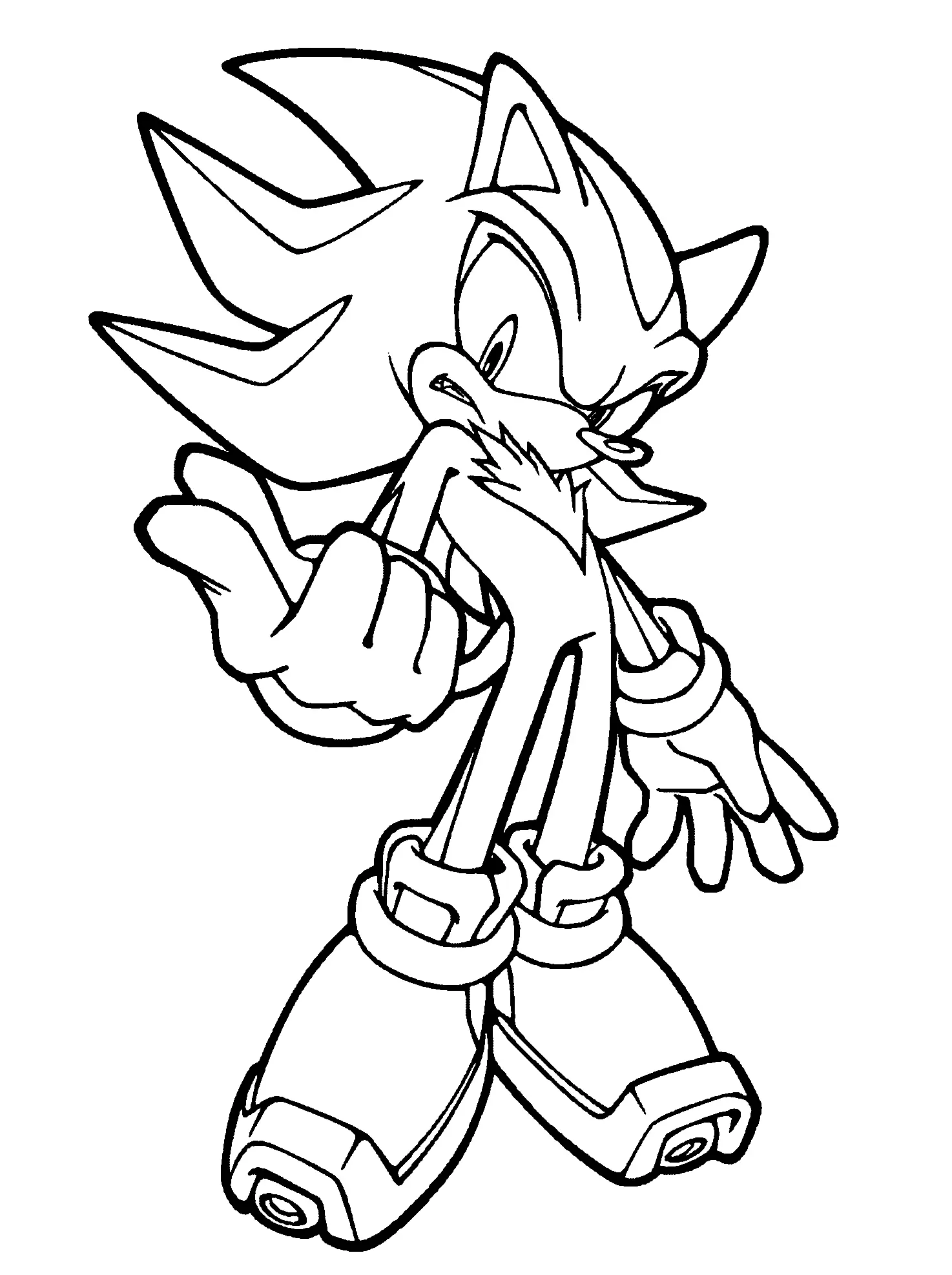 Shadow the Hedgehog Ausmalbilder 2