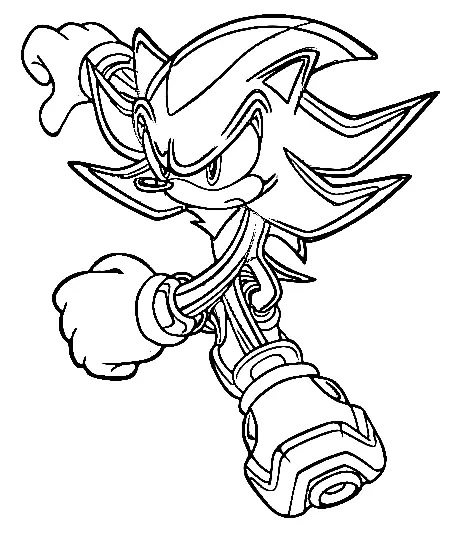 Shadow the Hedgehog Ausmalbilder 22