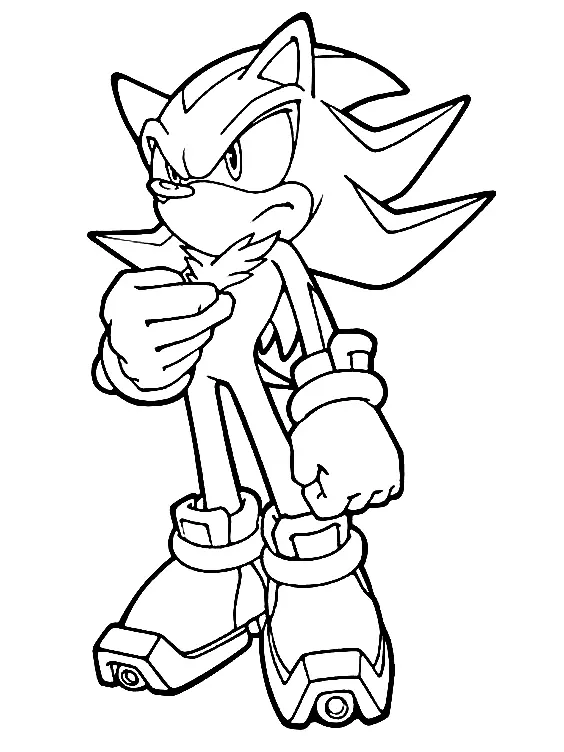 Shadow the Hedgehog Ausmalbilder 23