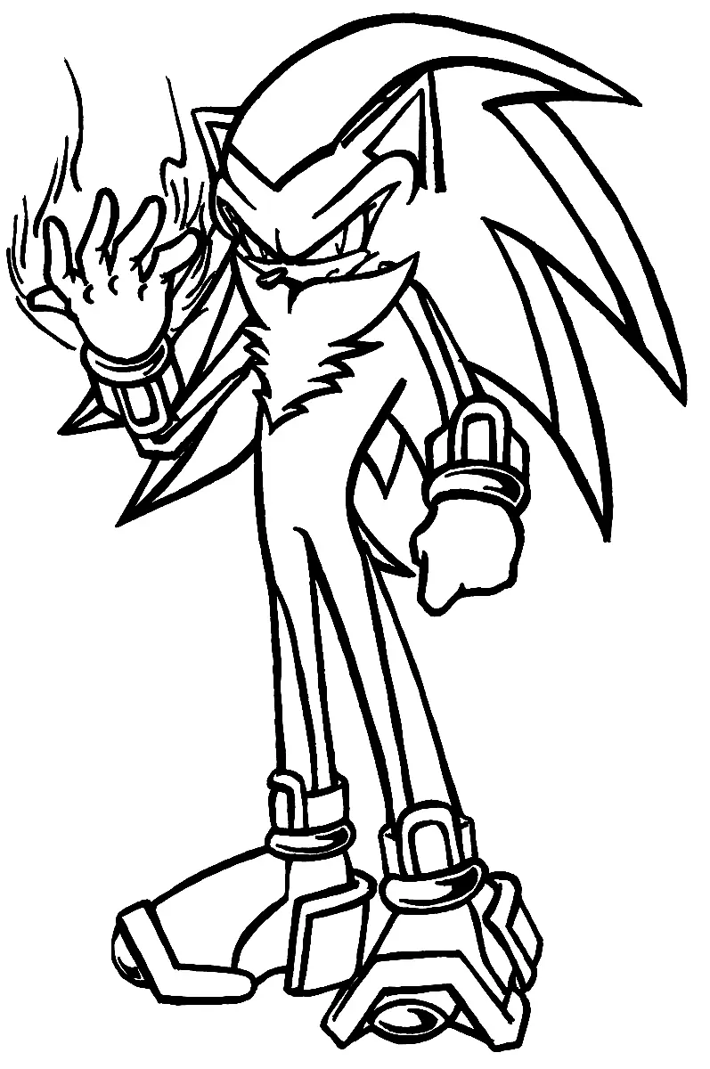 Shadow the Hedgehog Ausmalbilder 25