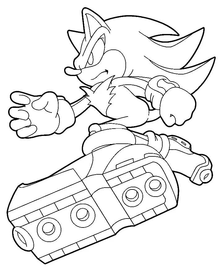 Shadow the Hedgehog Ausmalbilder 26
