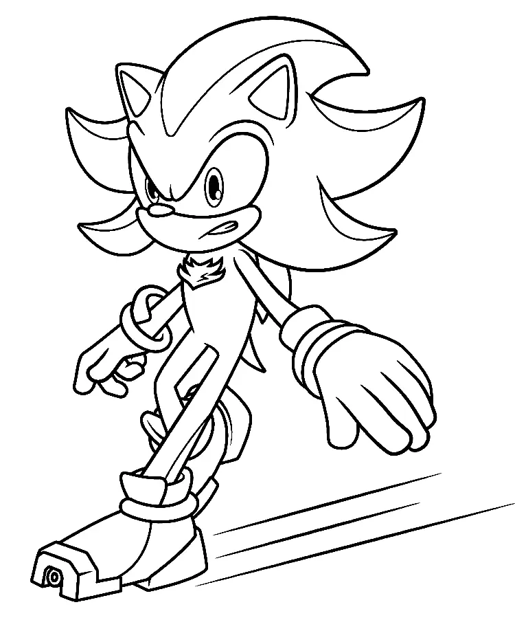 Shadow the Hedgehog Ausmalbilder 27