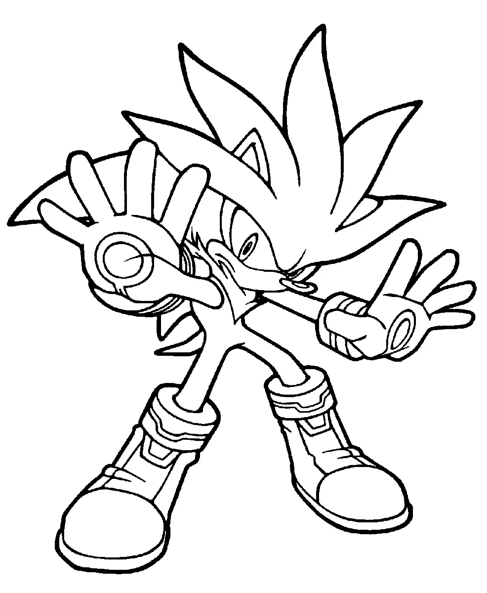 Shadow the Hedgehog Ausmalbilder 28