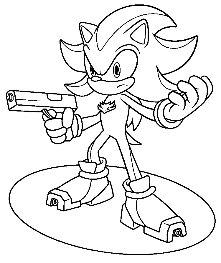 Shadow the Hedgehog Ausmalbilder 29