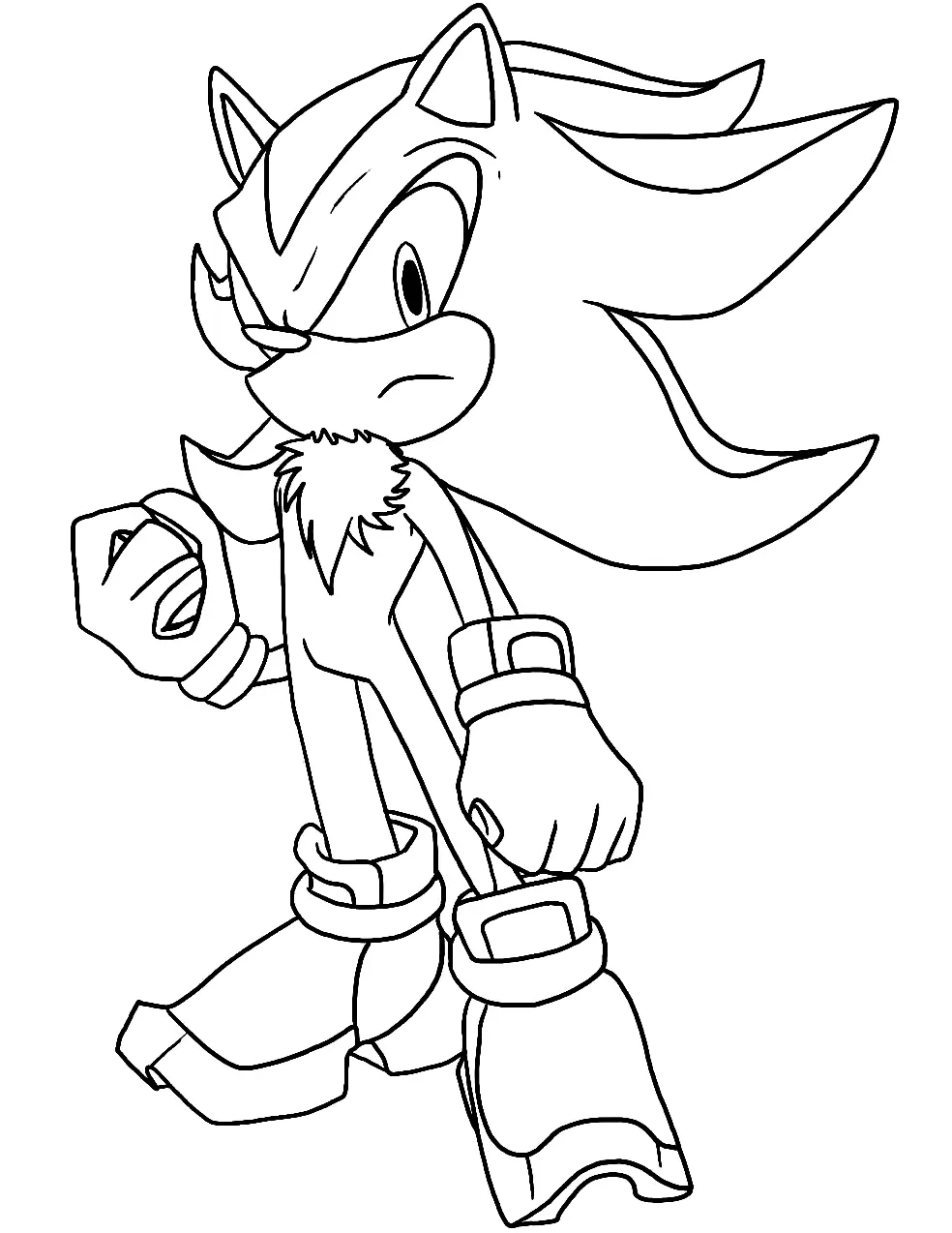 Shadow the Hedgehog Ausmalbilder 3