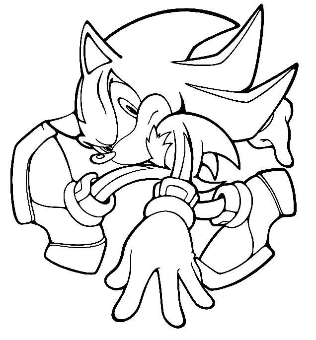 Shadow the Hedgehog Ausmalbilder 31