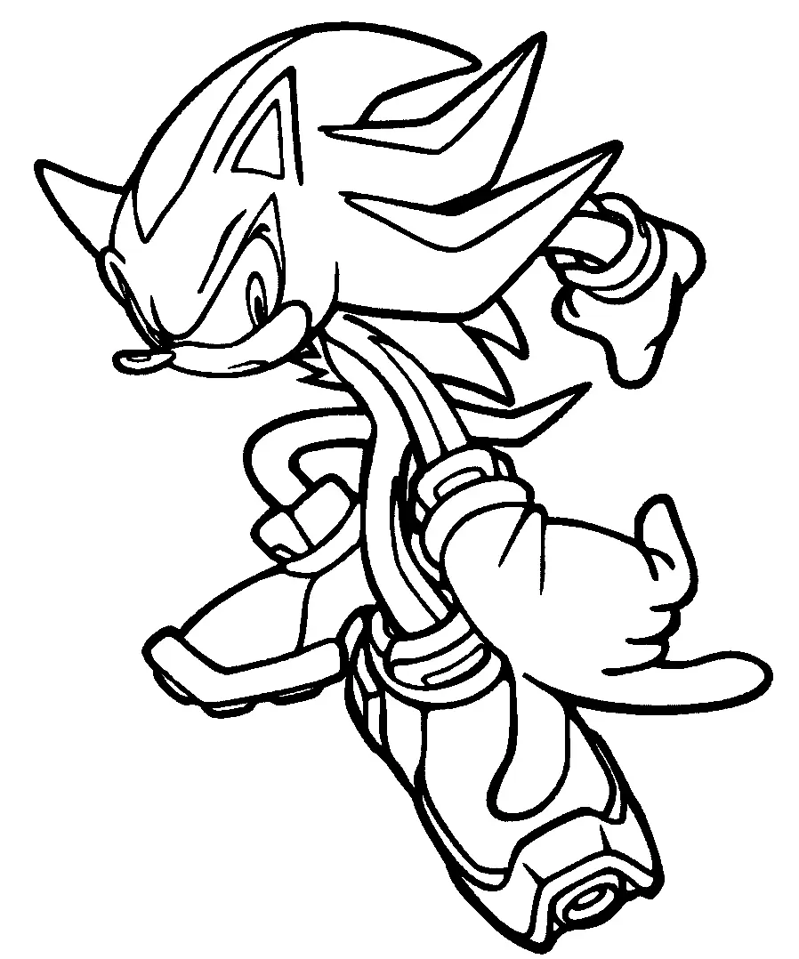 Shadow the Hedgehog Ausmalbilder 34