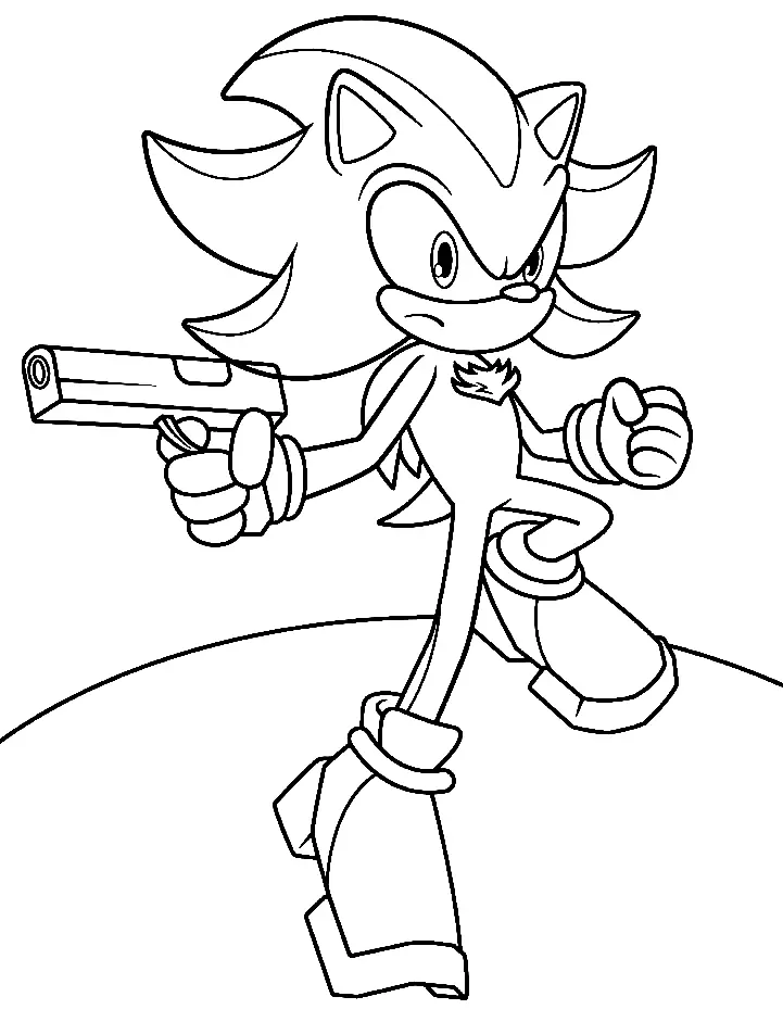 Shadow the Hedgehog Ausmalbilder 36