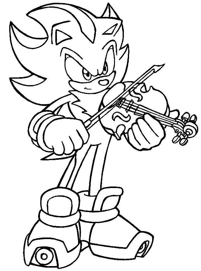 Shadow the Hedgehog Ausmalbilder 37