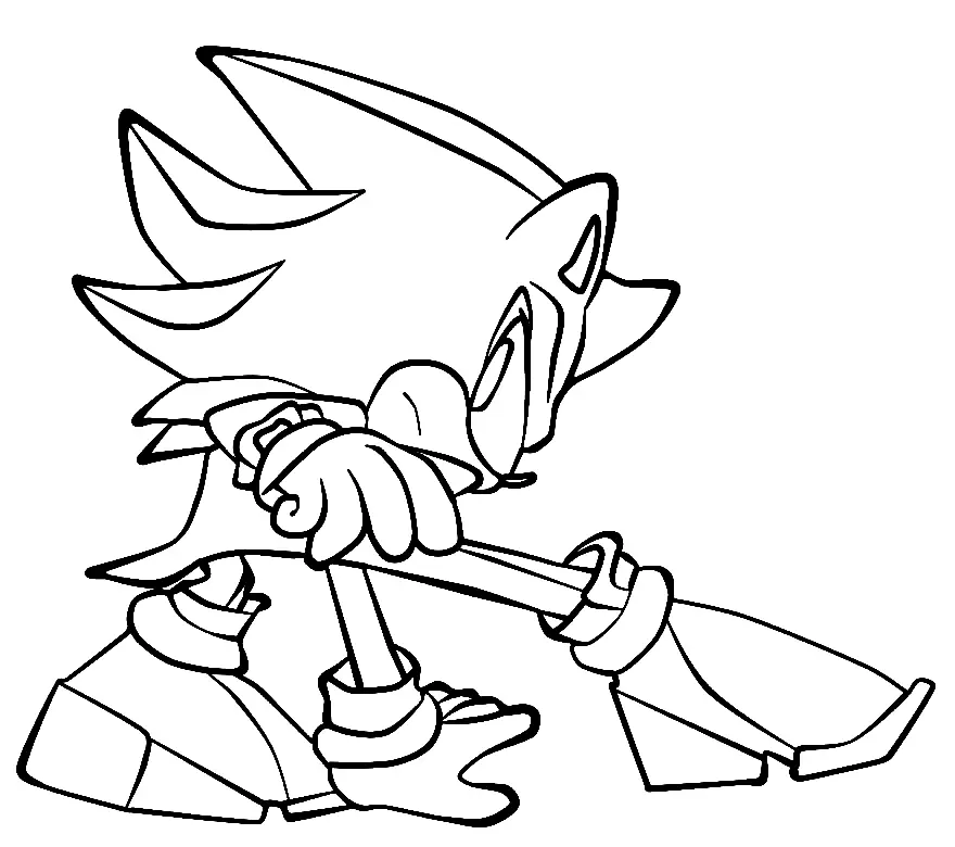 Shadow the Hedgehog Ausmalbilder 39