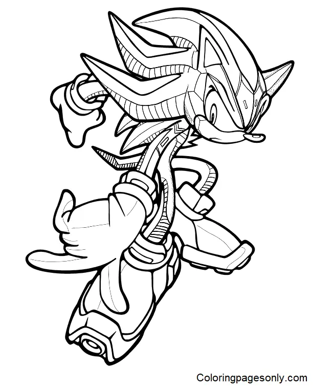 Shadow the Hedgehog Ausmalbilder 45