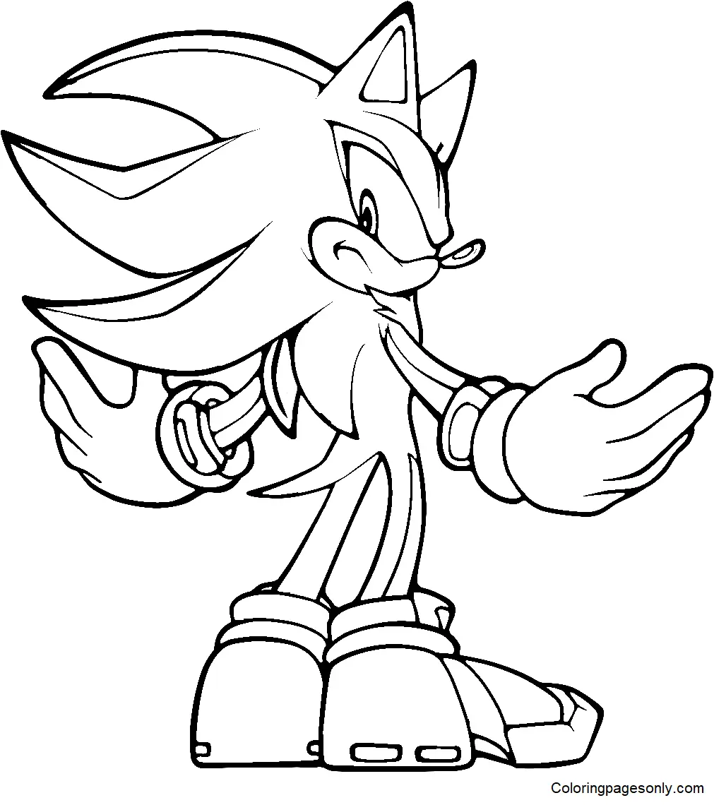 Shadow the Hedgehog Ausmalbilder 46