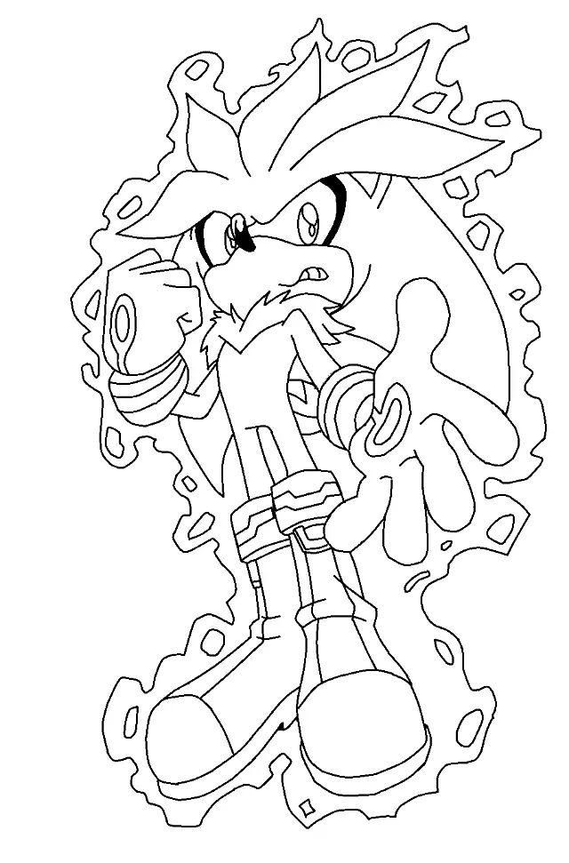Shadow the Hedgehog Coloring Pages