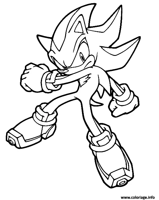 Shadow the Hedgehog Ausmalbilder 7