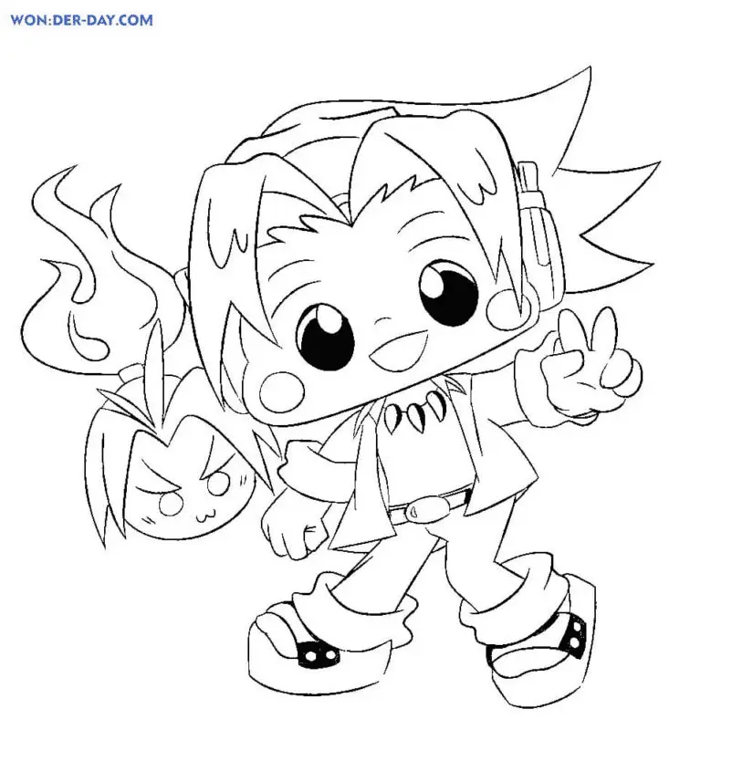 Shaman King Ausmalbilder 4