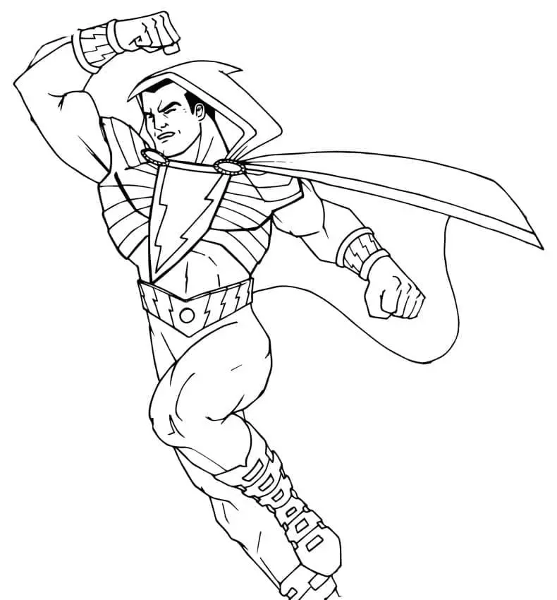 Shazam Coloring Pages 10