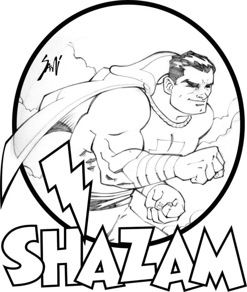 Desenhos de Shazam Para Colorir 25