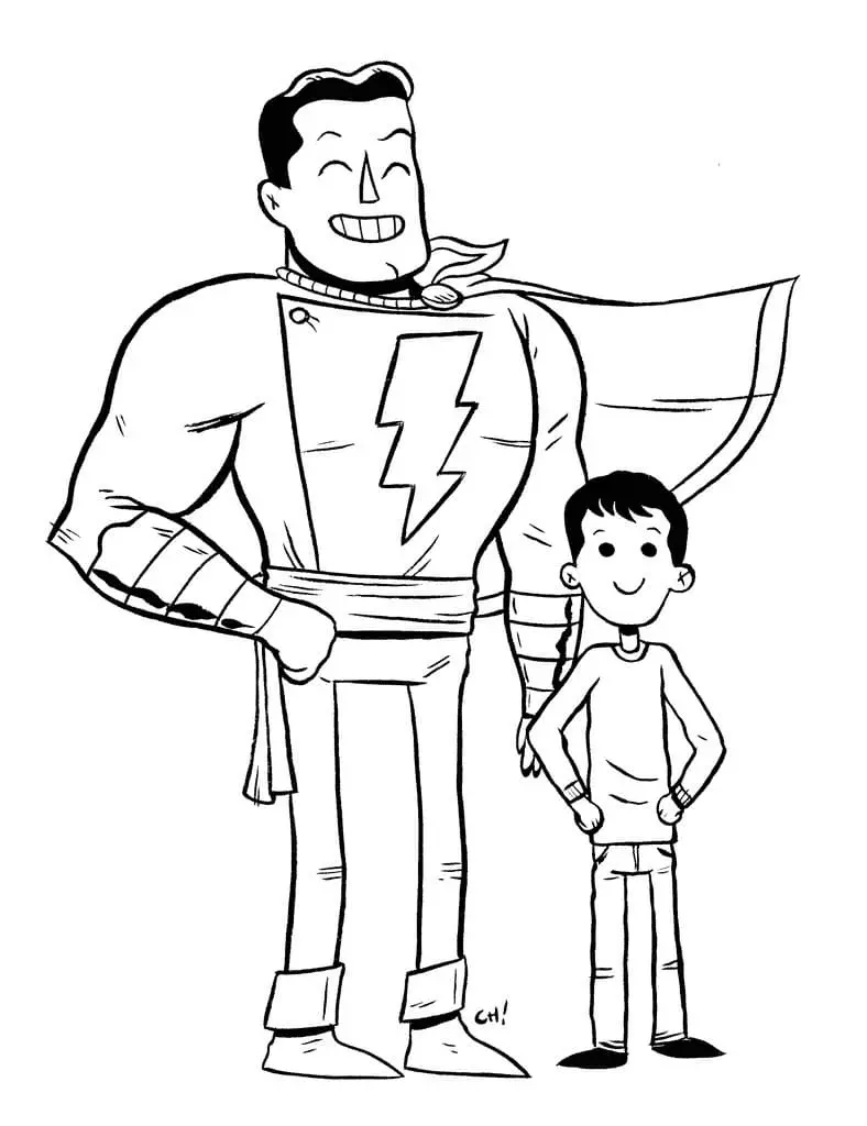 Shazam Coloring Pages 36