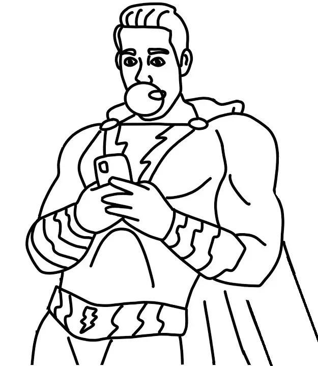 Shazam Coloring Pages 4