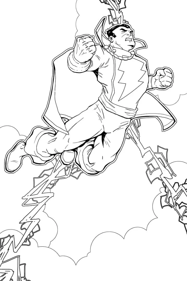 Shazam Coloring Pages