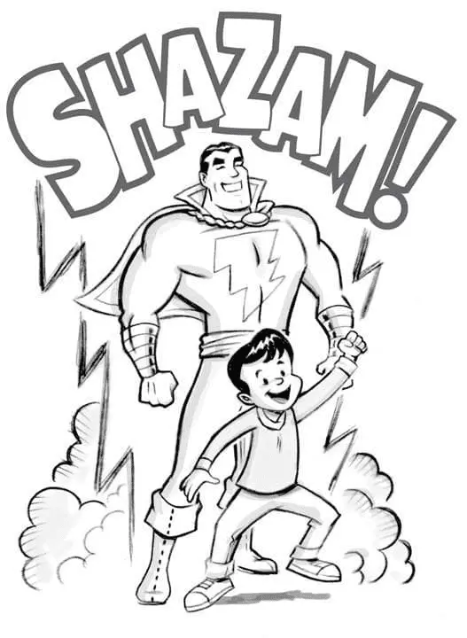 Shazam Coloring Pages 9