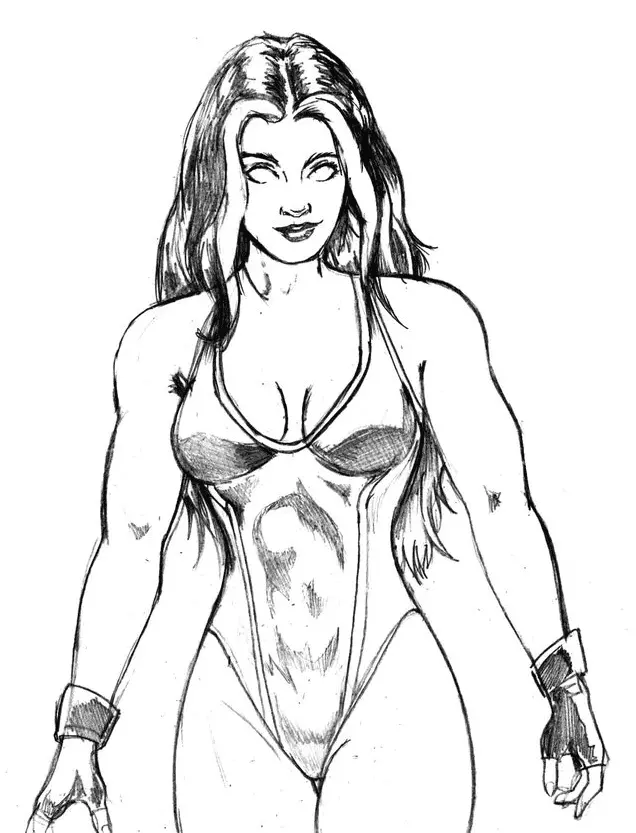 She Hulk Coloring Pages 18