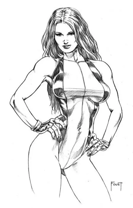 She Hulk Coloring Pages 20