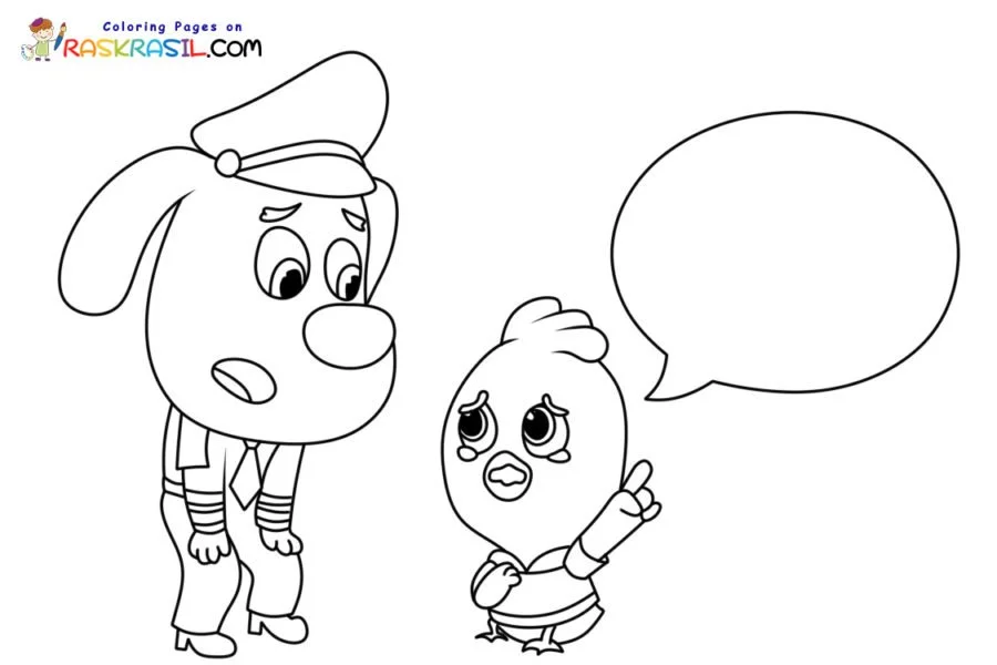 Sheriff Labrador Ausmalbilder 2