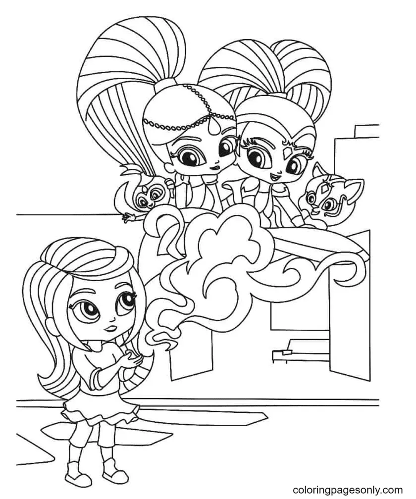 Shimmer und Shine Ausmalbilder 41