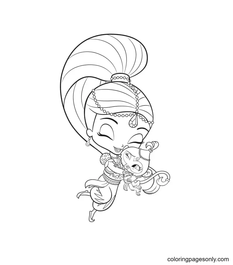 Desenhos de Shimmer e Shine Para Colorir 50