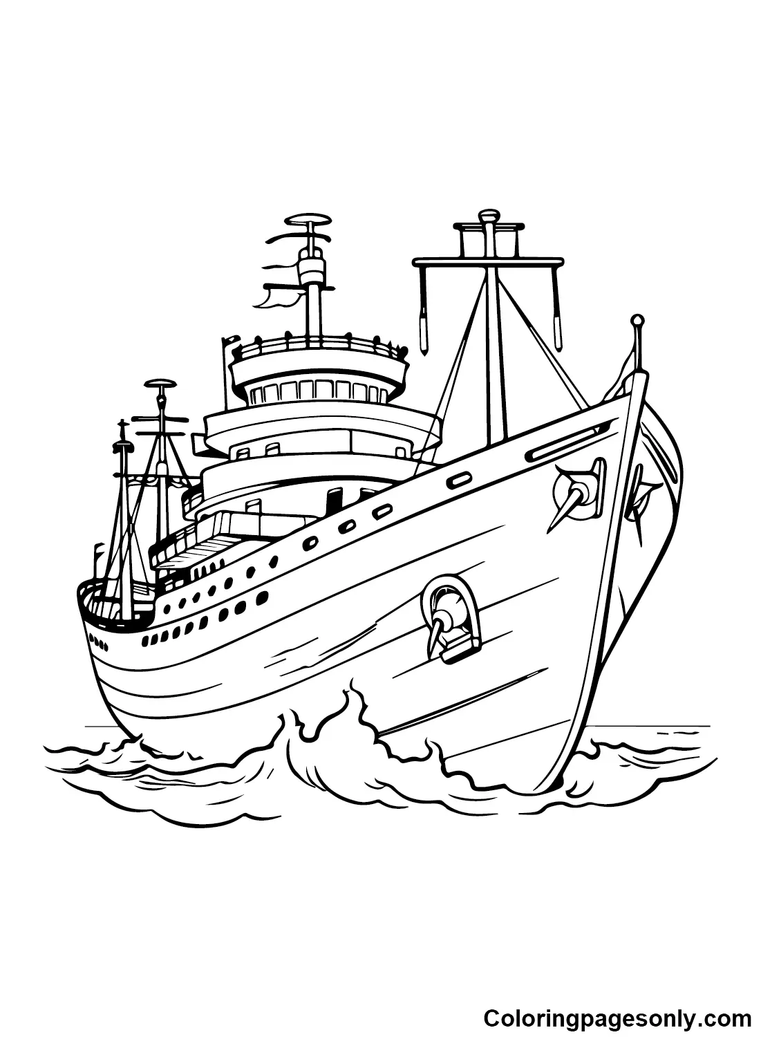 Desenhos de Navios Para Colorir 5