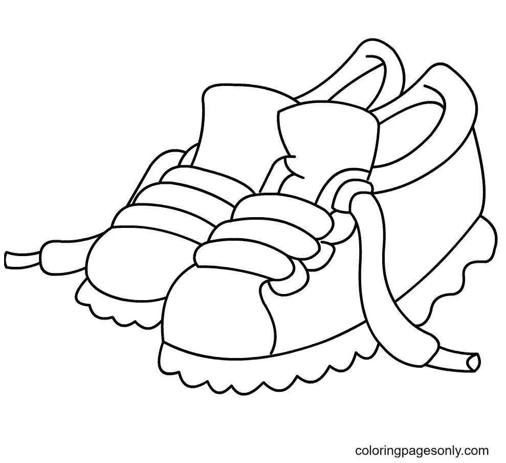 Desenhos de Sapatos Para Colorir 11