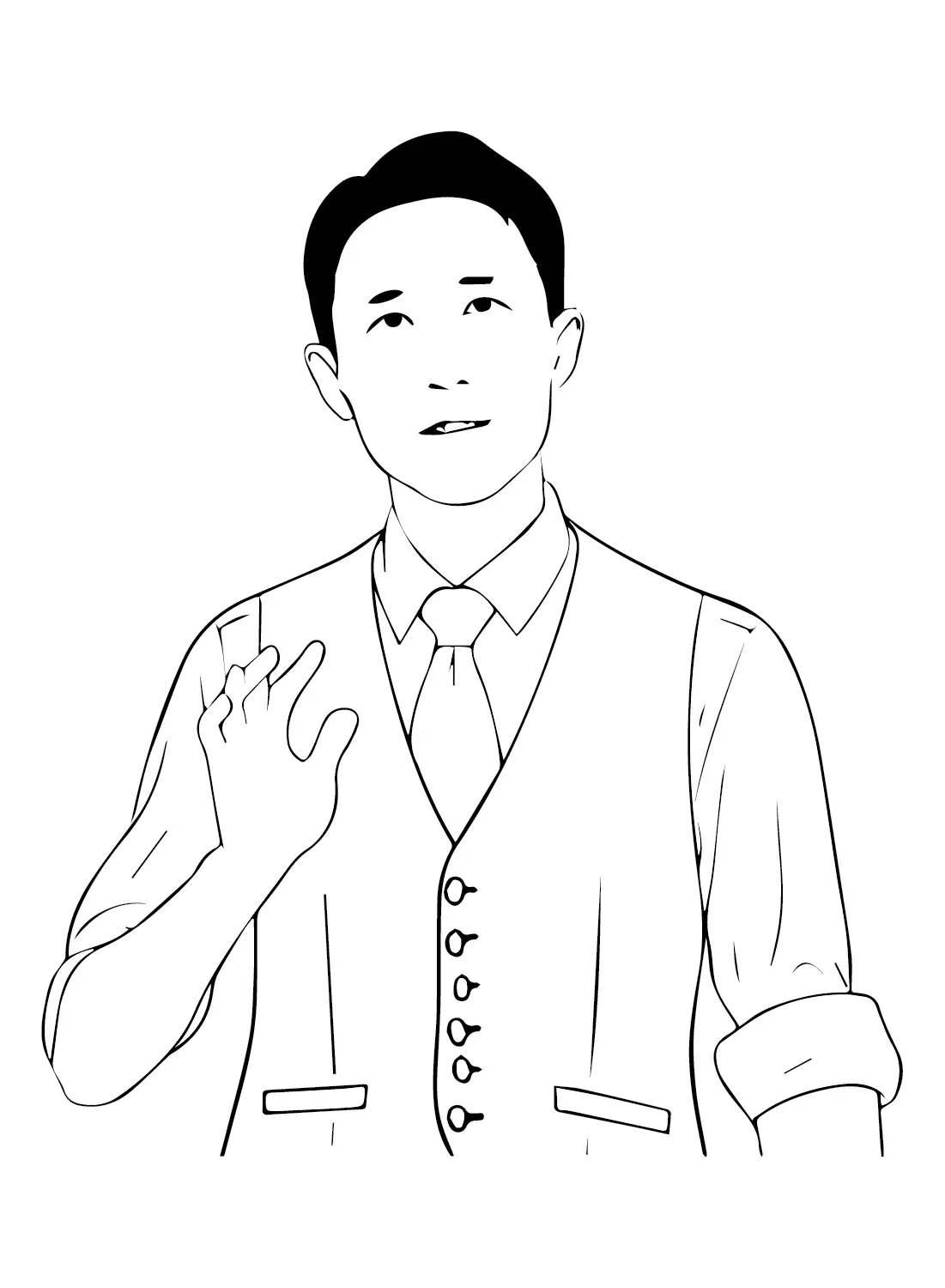 Desenhos de Shou Zi Chew Para Colorir 1