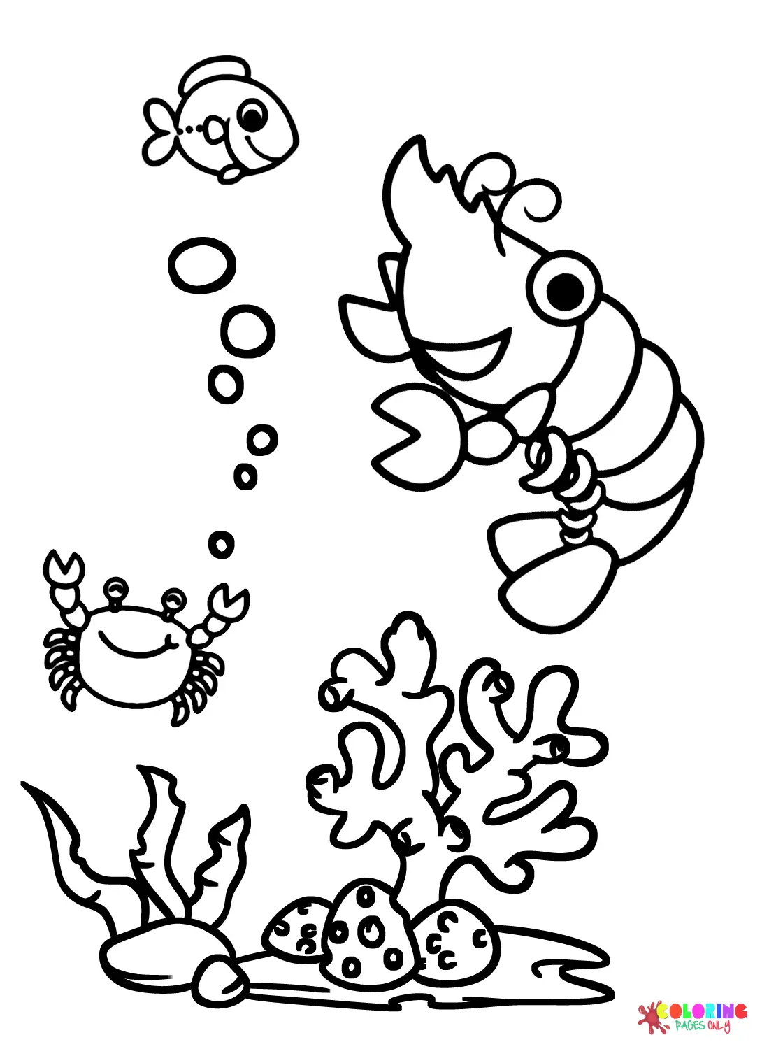 Camarones Para Colorear 13