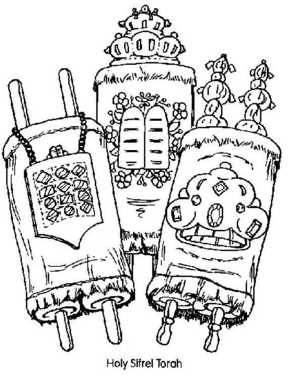 Simchat Torah Coloring Pages 11