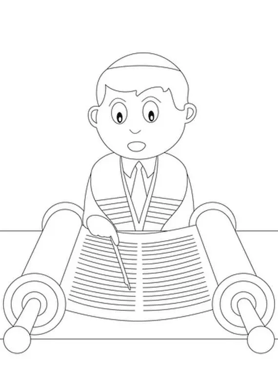 Simchat Torah Coloring Pages 15