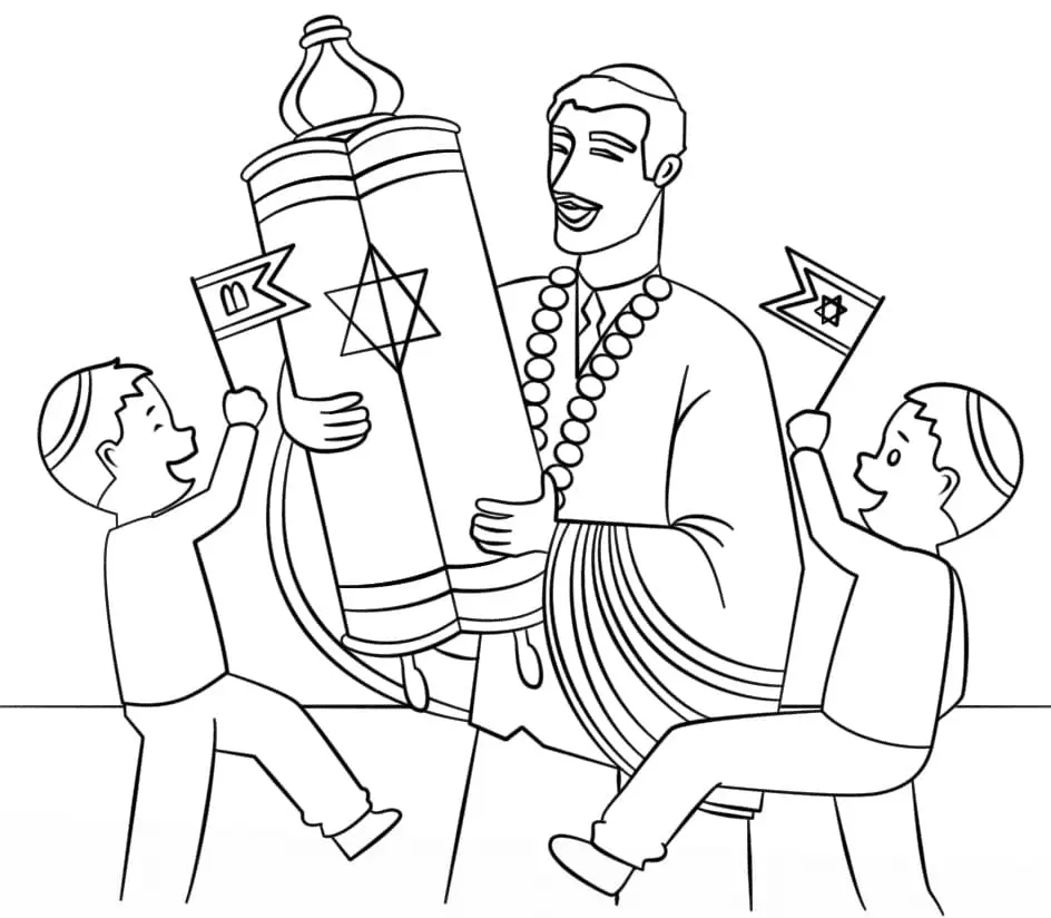 Simchat Torah Coloring Pages 23