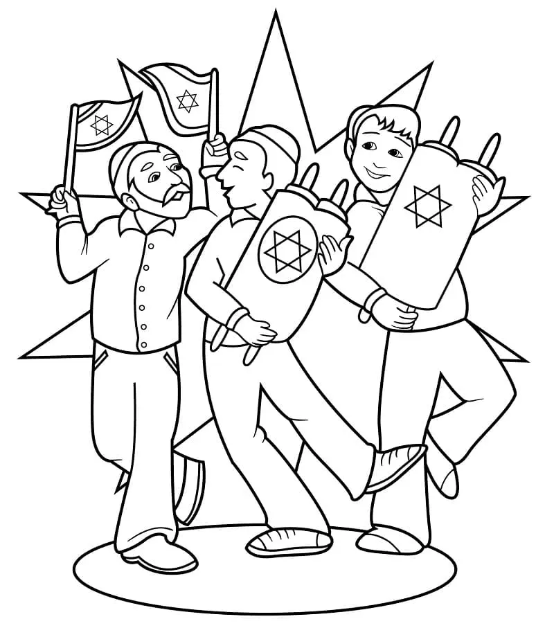 Simchat Torah Coloring Pages 26