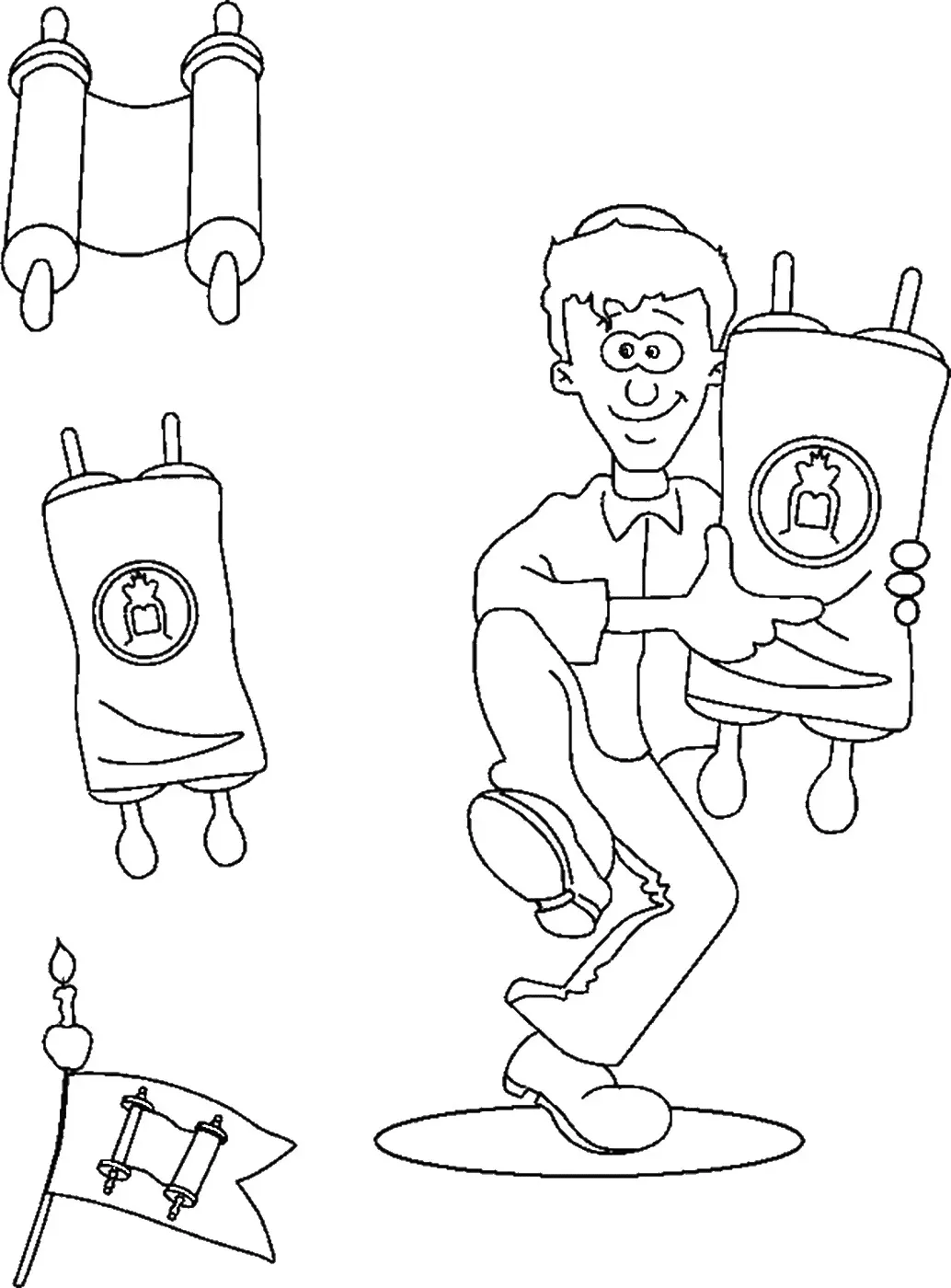 Simchat Torah Coloring Pages 28