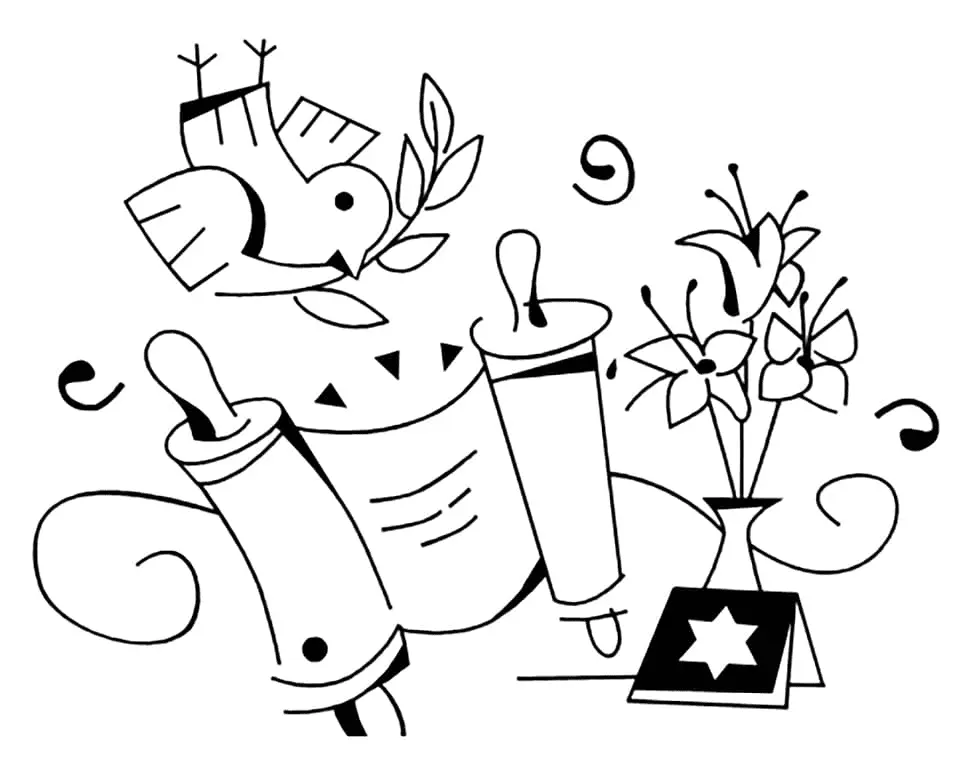 Simchat Torah Coloring Pages 38