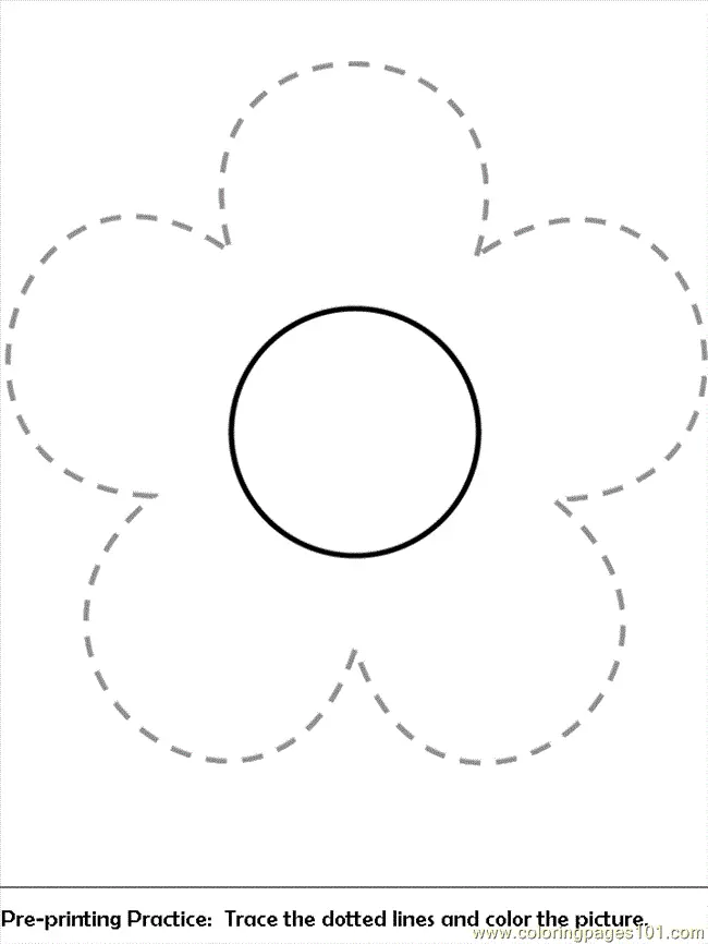 Desenhos de Flor Simples Para Colorir 10