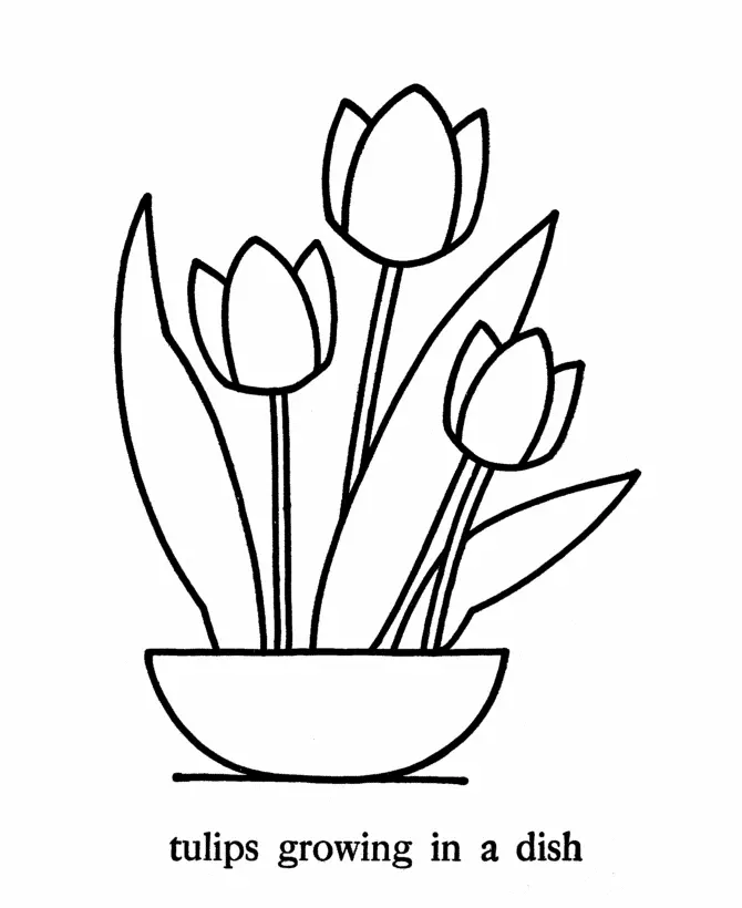 Simple Flower Coloring Pages 2