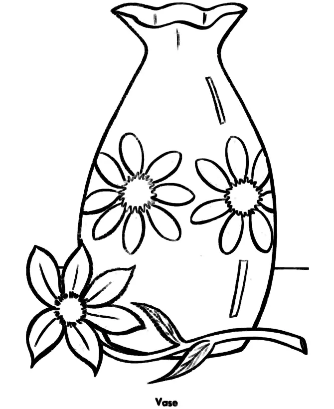 Simple Flower Coloring Pages 20