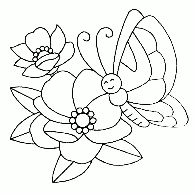 Desenhos de Flor Simples Para Colorir 24